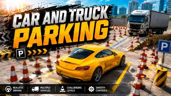 Car and Truck Parking game Play Car and Truck Parking game