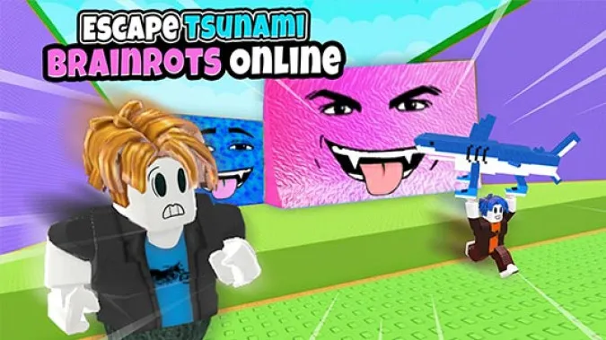 Play Escape Tsunami Brainrots Online game