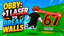 Obby: +1 Laser to Break Walls