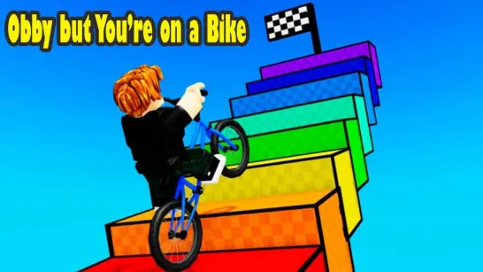 Obby but You’re on a Bike image
