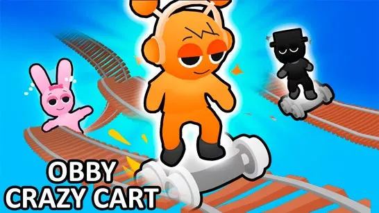 Obby: Crazy Cart game Play Obby: Crazy Cart game