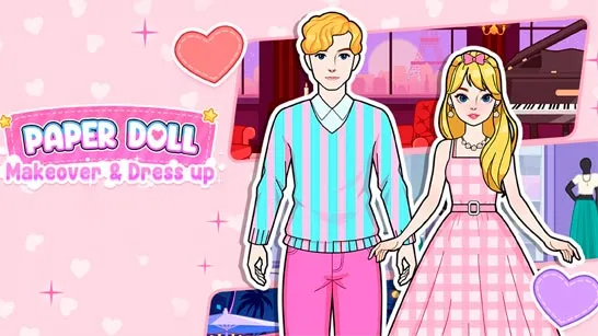 Play Paper Doll Makeover & Dress Up game