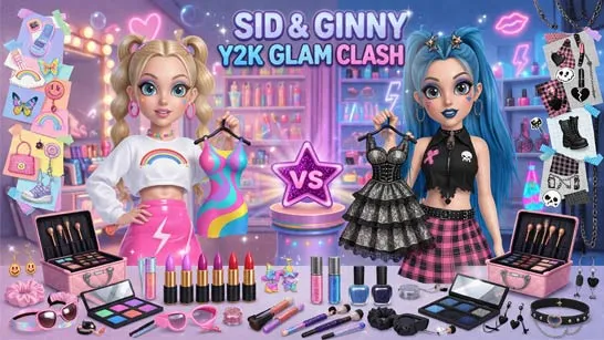 Play Sid & Ginny Y2K Glam Clash game