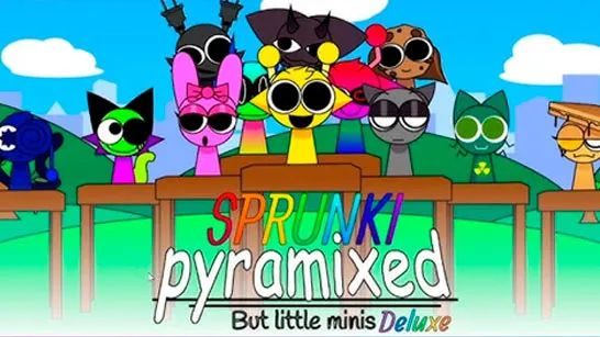 Play Sprunki Pyramixed: But Little Minis Deluxe game