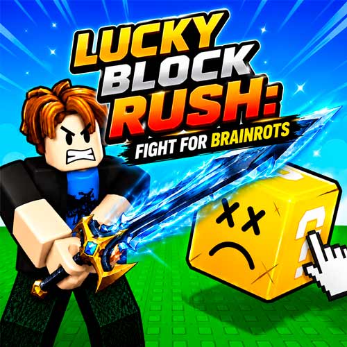 Lucky Block Rush: Fight for Brainrots gameplay screenshot