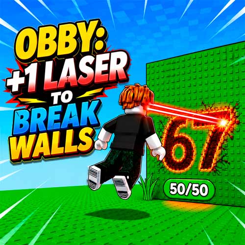 Obby: +1 Laser to Break Walls gameplay screenshot