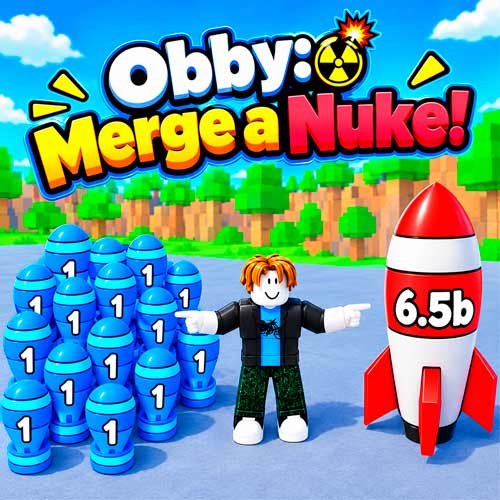 Obby: Merge a Nuke! gameplay screenshot