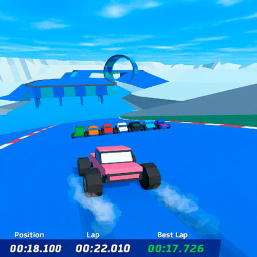 Polygon Track Racing gameplay screenshot