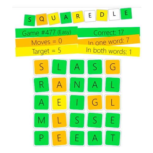 Squaredle gameplay screenshot
